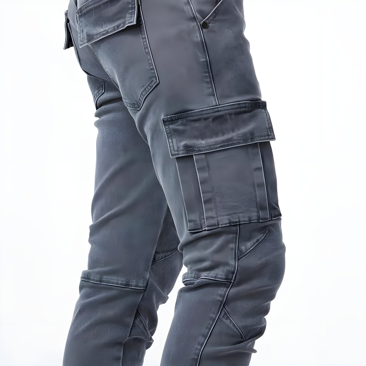 Travis | Men's Slim Cargo Pants Multi Pocket