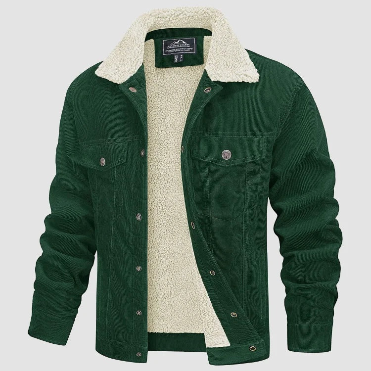 Men's Sherpa Lined Corduroy Jacket Winter
