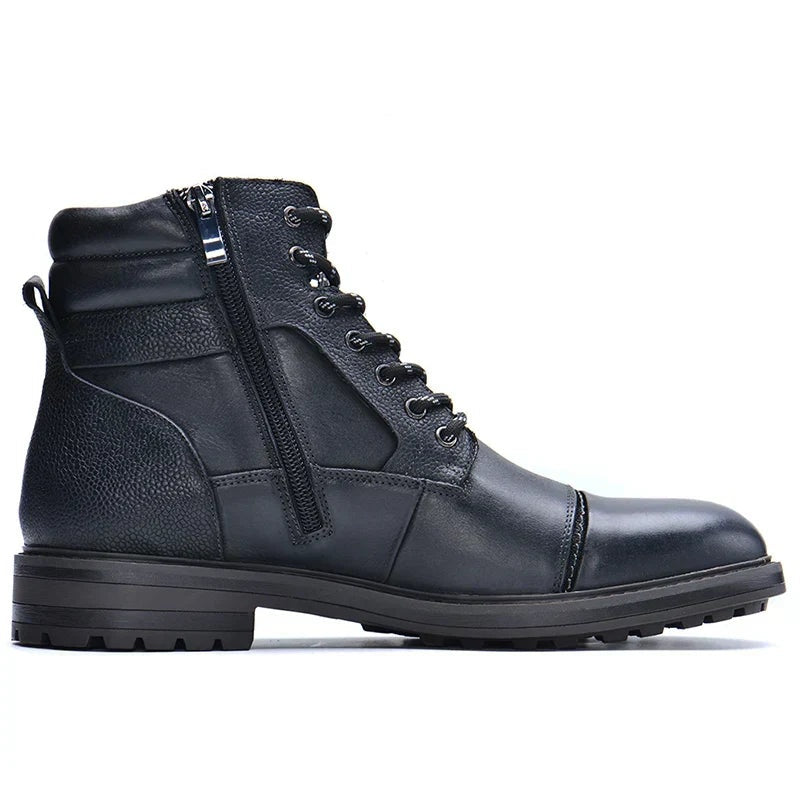 Cameron | Men's Leather Work Boots Side Zipper
