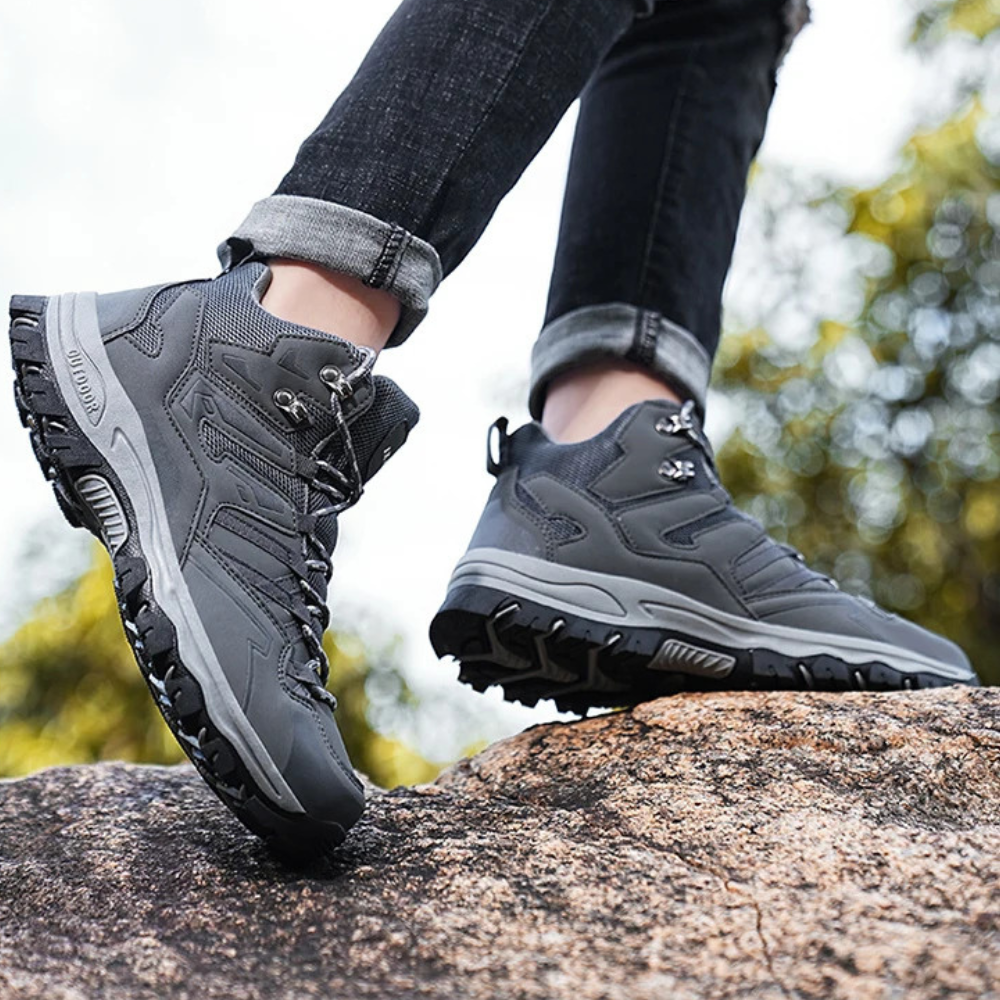 Isaiah | Men's Waterproof Hiking Boots Mid Cut Thick Sole