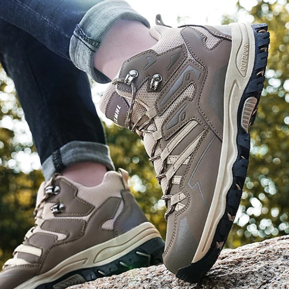 Isaiah | Men's Waterproof Hiking Boots Mid Cut Thick Sole