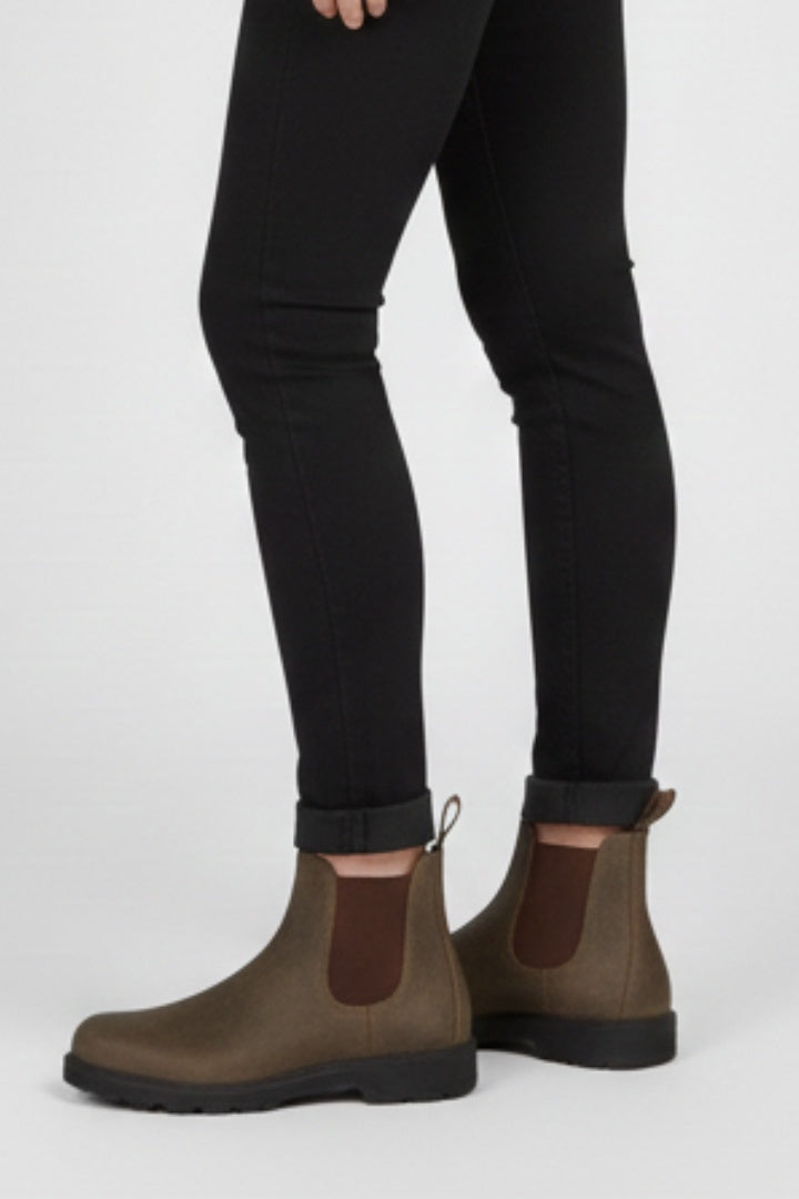 Maya | Women's Leather Chelsea Ankle Boots Slip On Chunky Sole