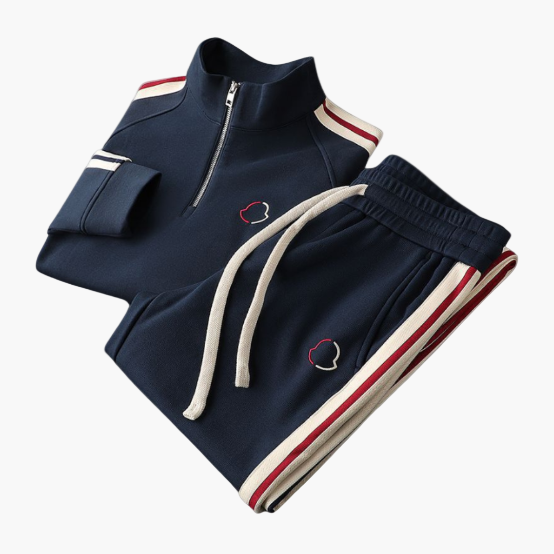 Grayson | Men's Half Zip Tracksuit Side Stripes