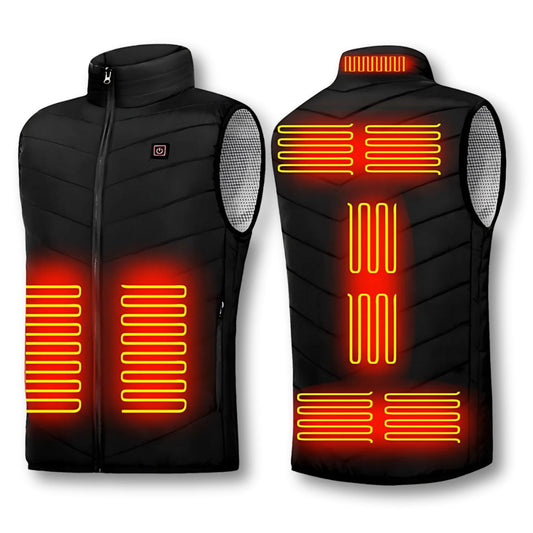 Cameron | Men's Heated Vest Quilted Stand Collar