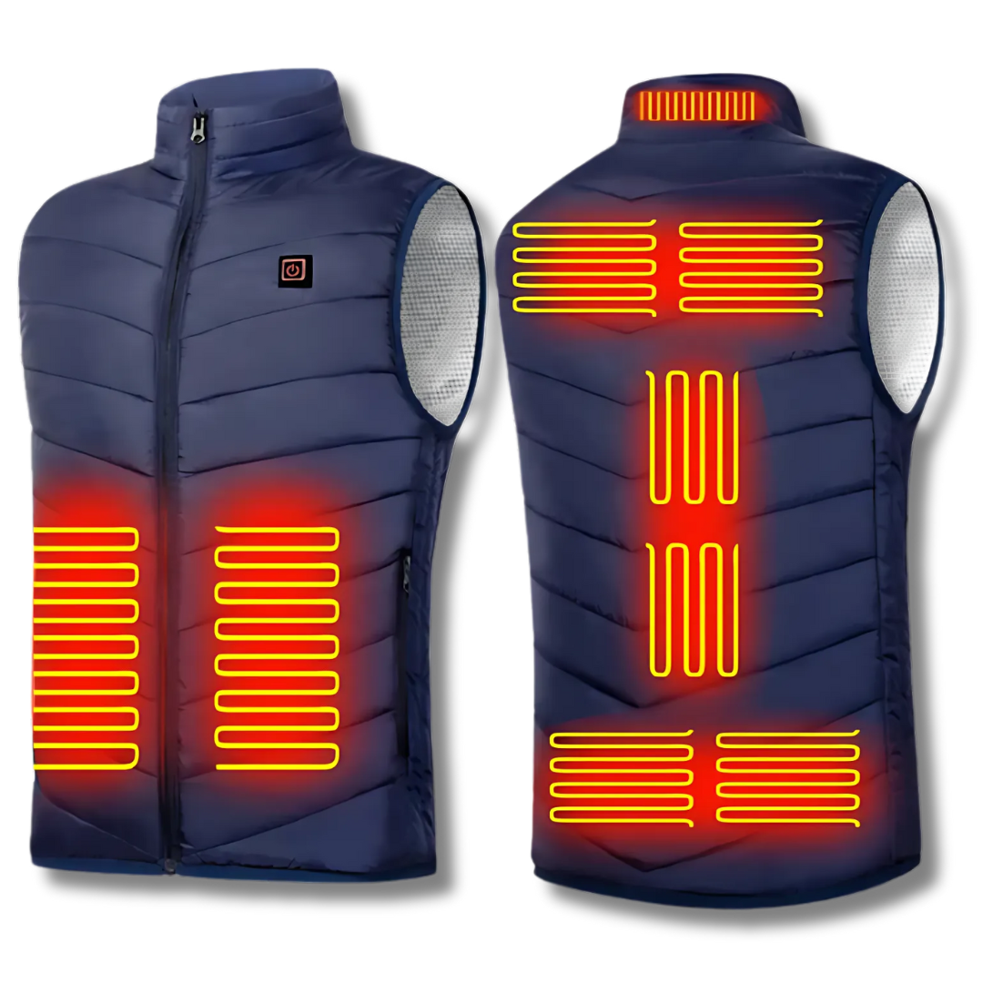 Cameron | Men's Heated Vest Quilted Stand Collar