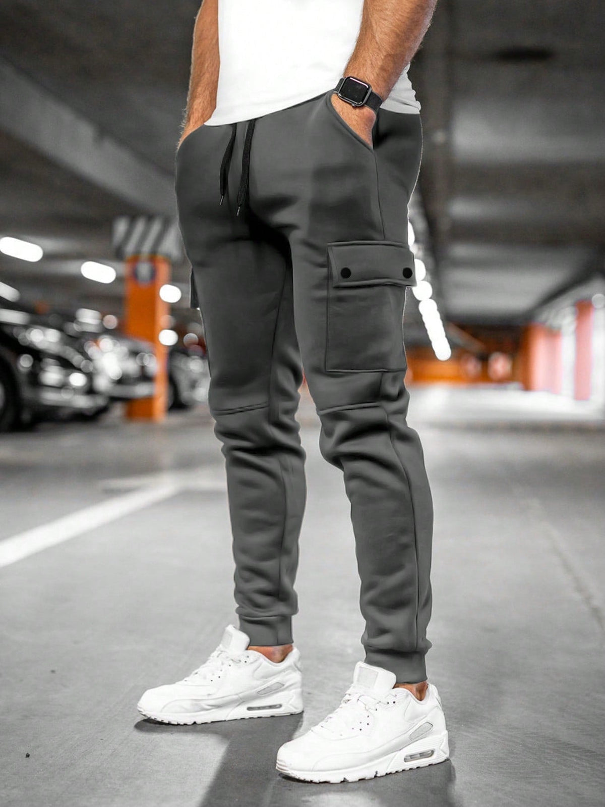 Damian | Men's Cargo Sweatpants Side Pockets