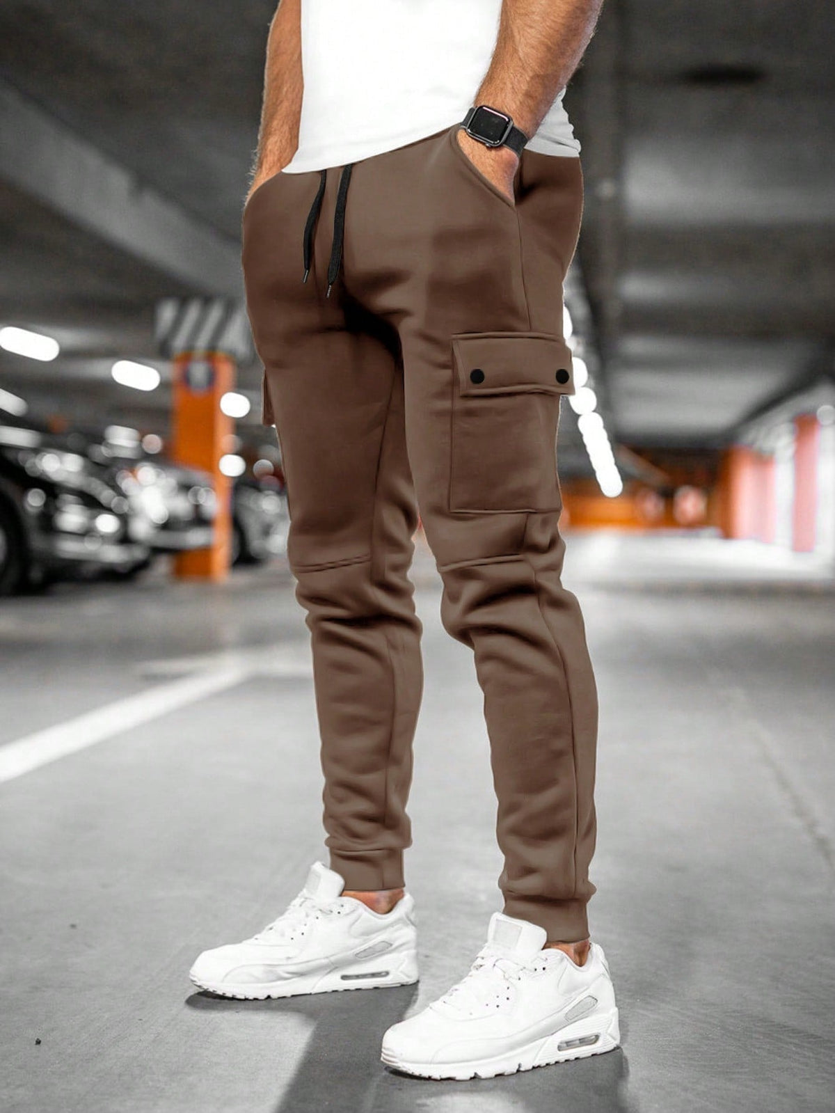 Damian | Men's Cargo Sweatpants Side Pockets