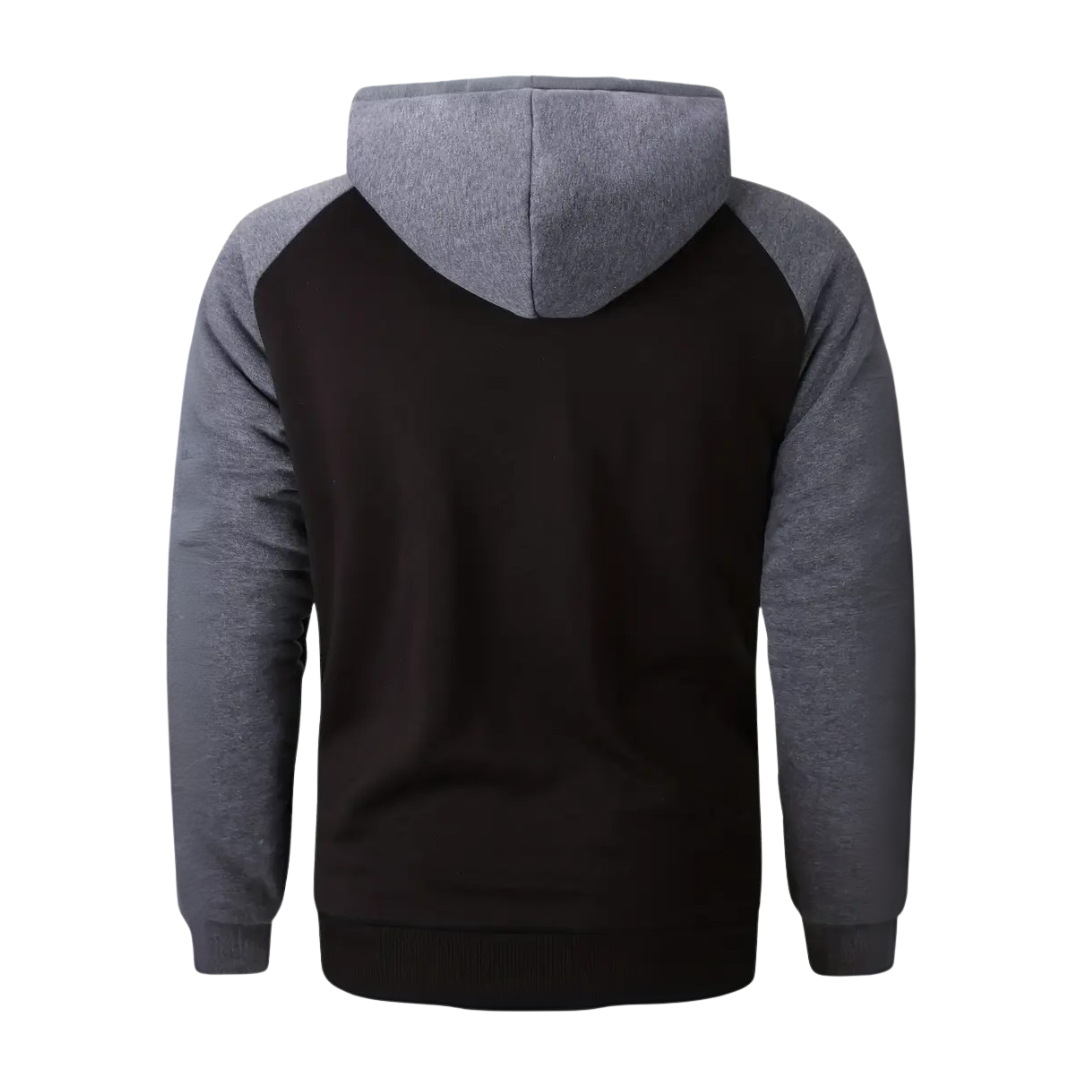 Elias | Men's Sherpa Lined Zip Up Hoodie Sweatshirt Winter