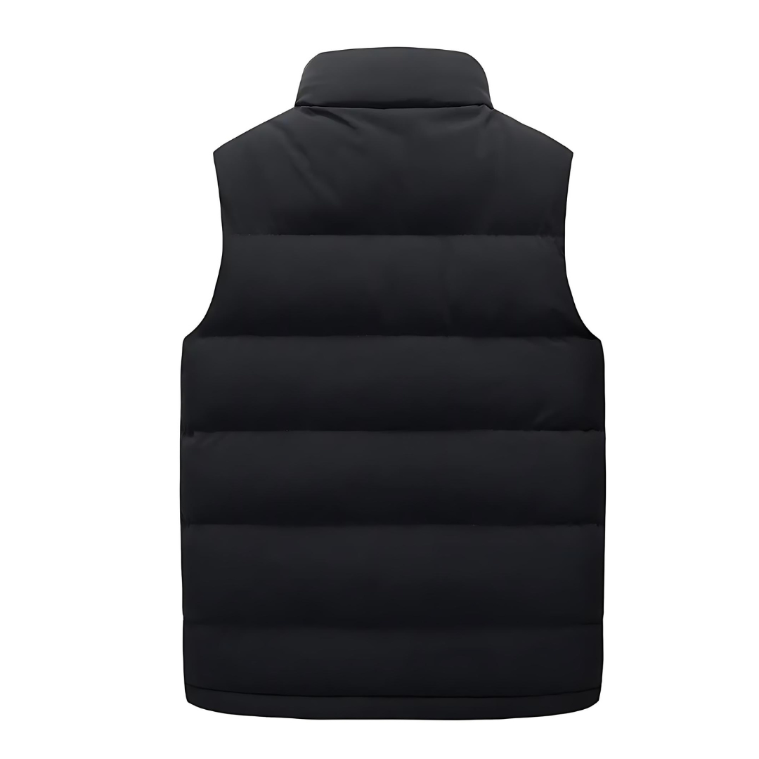 Reid | Men's Puffer Vest High Collar Zipper Quilted