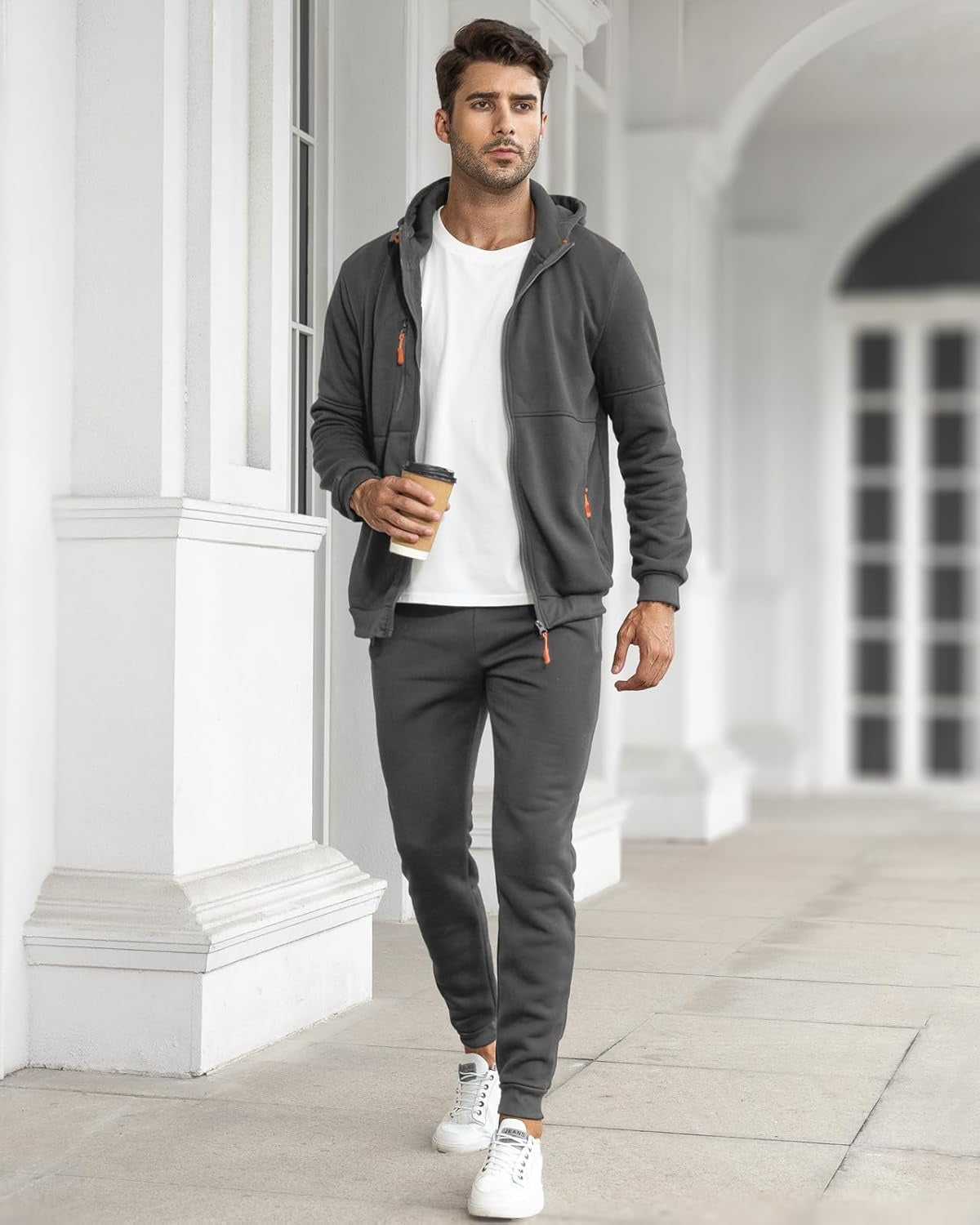 John | Men's Tracksuit Zip Up Hoodie 2 Piece