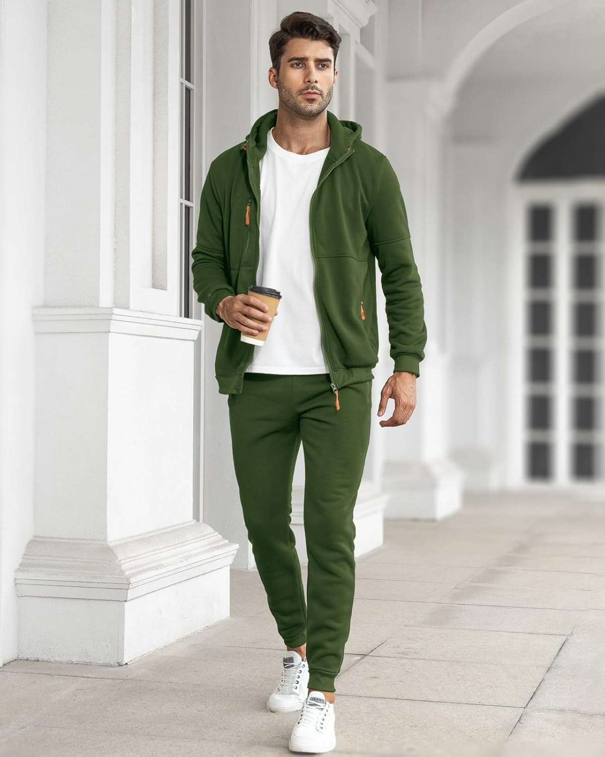 John | Men's Tracksuit Zip Up Hoodie 2 Piece