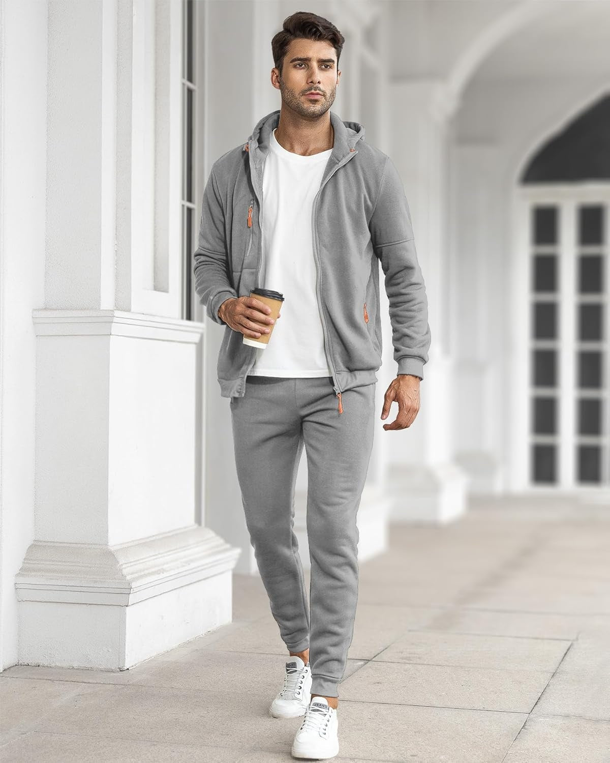 John | Men's Tracksuit Zip Up Hoodie 2 Piece