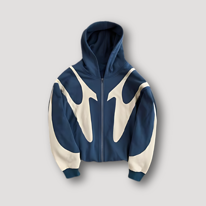 Sebastian | Men's Graphic Zip Up Hoodie Printed Sweatshirt