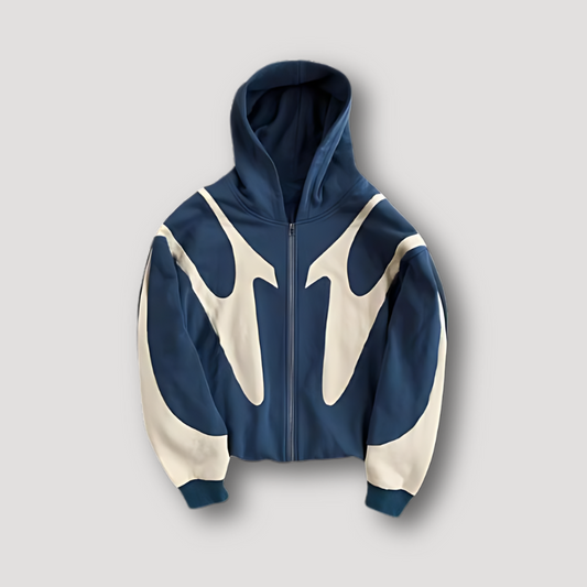 Sebastian | Men's Graphic Zip Up Hoodie Printed Sweatshirt