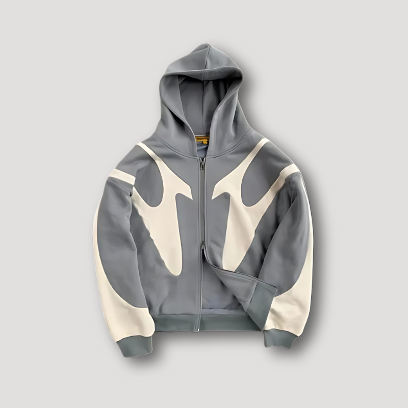 Sebastian | Men's Graphic Zip Up Hoodie Printed Sweatshirt