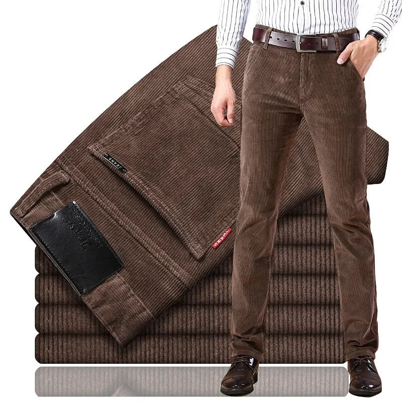 Andrew | Men's Corduroy Pants Straight Fit Dress Pants
