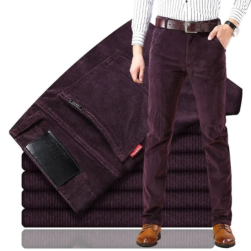 Andrew | Men's Corduroy Pants Straight Fit Dress Pants