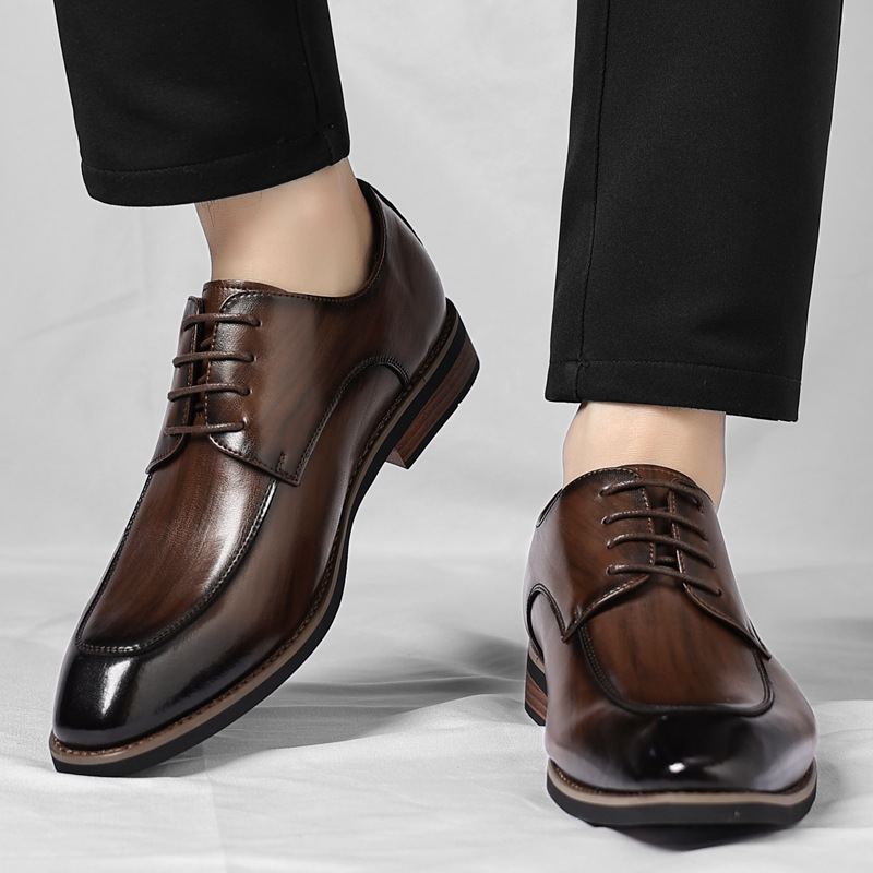 Desmond | Men's Genuine Leather Oxford Shoes Lace Up Dress