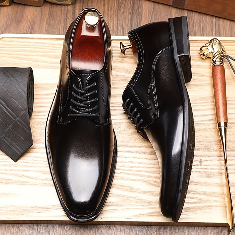 Noah | Men's Leather Derby Shoes Lace Up Oxford Style