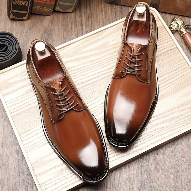 Noah | Men's Leather Derby Shoes Lace Up Oxford Style