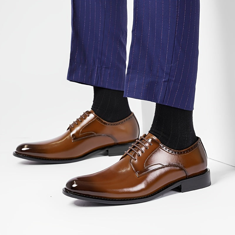 Noah | Men's Leather Derby Shoes Lace Up Oxford Style