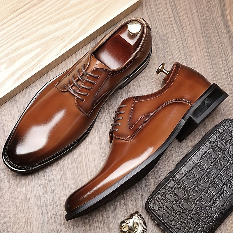 Noah | Men's Leather Derby Shoes Lace Up Oxford Style
