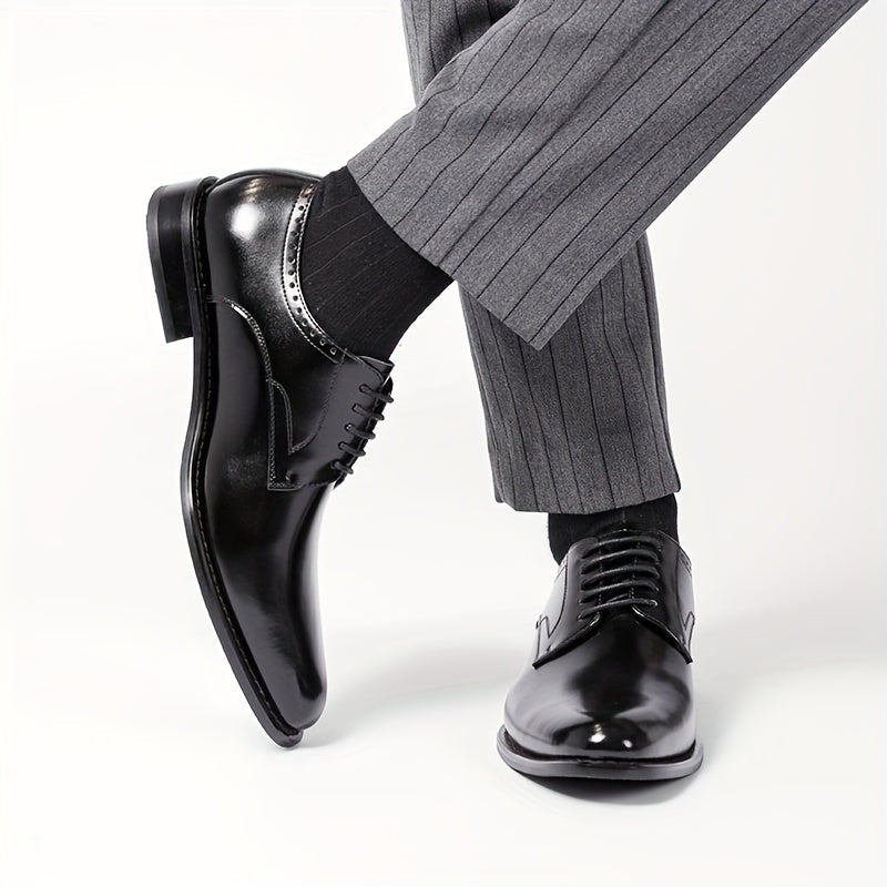 Noah | Men's Leather Derby Shoes Lace Up Oxford Style