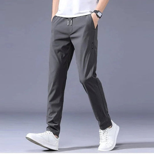 Asher | Men's Track Pants Elastic Waist Straight Leg