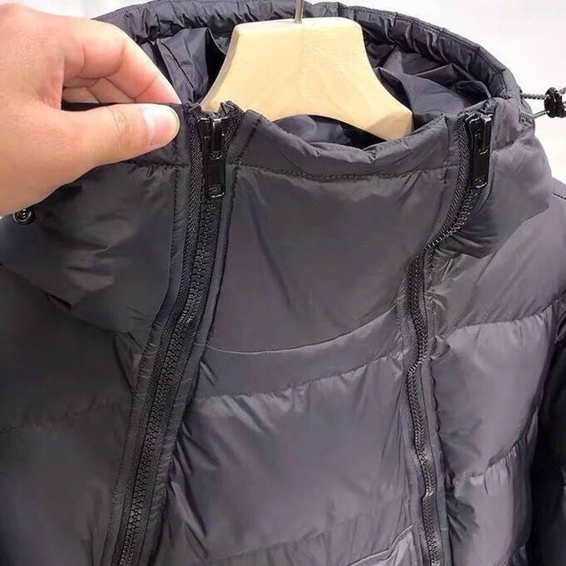 Men's Hooded Winter Puffer Jacket Quilted Anorak