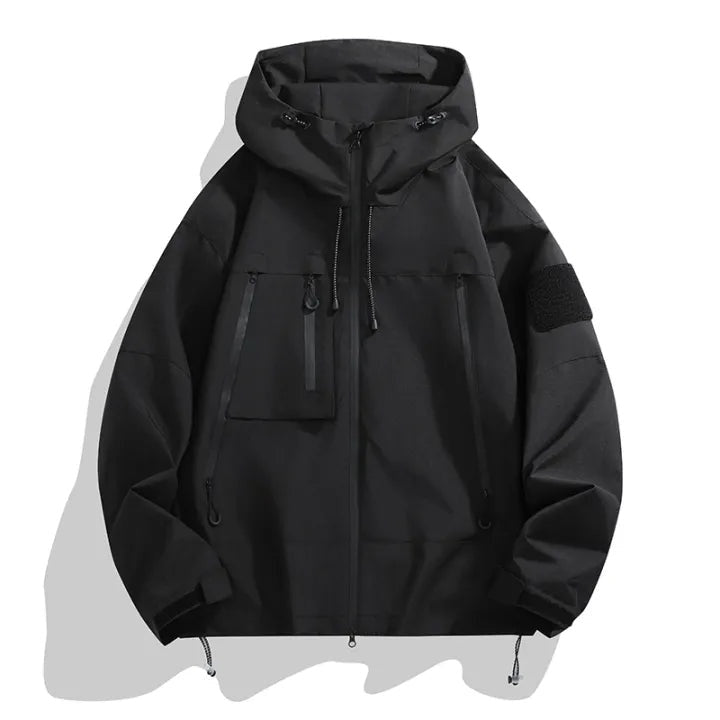 Charles | Men's Hooded Softshell Jacket Zip Pockets