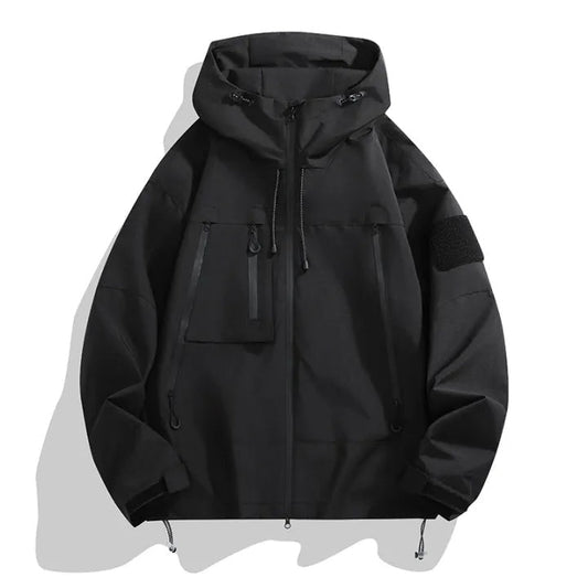 Charles | Men's Hooded Softshell Jacket Zip Pockets
