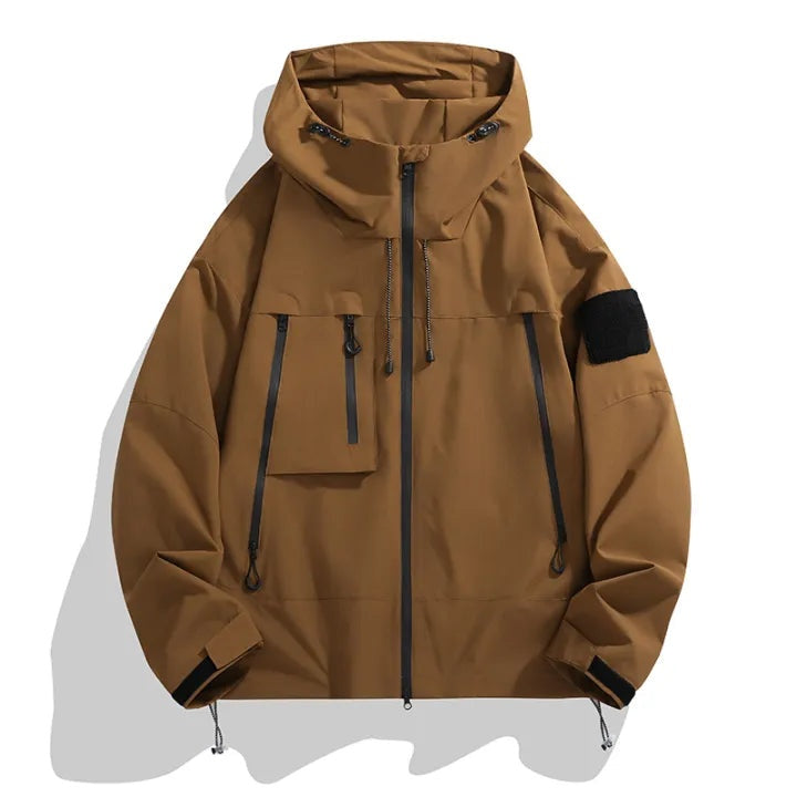 Charles | Men's Hooded Softshell Jacket Zip Pockets
