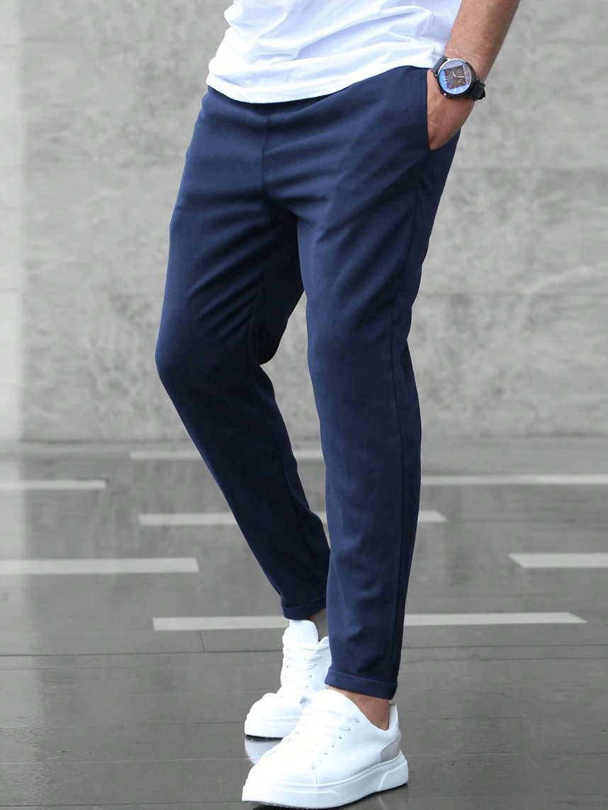 Alexander | Men's Chino Joggers Elastic Waist Slim Fit