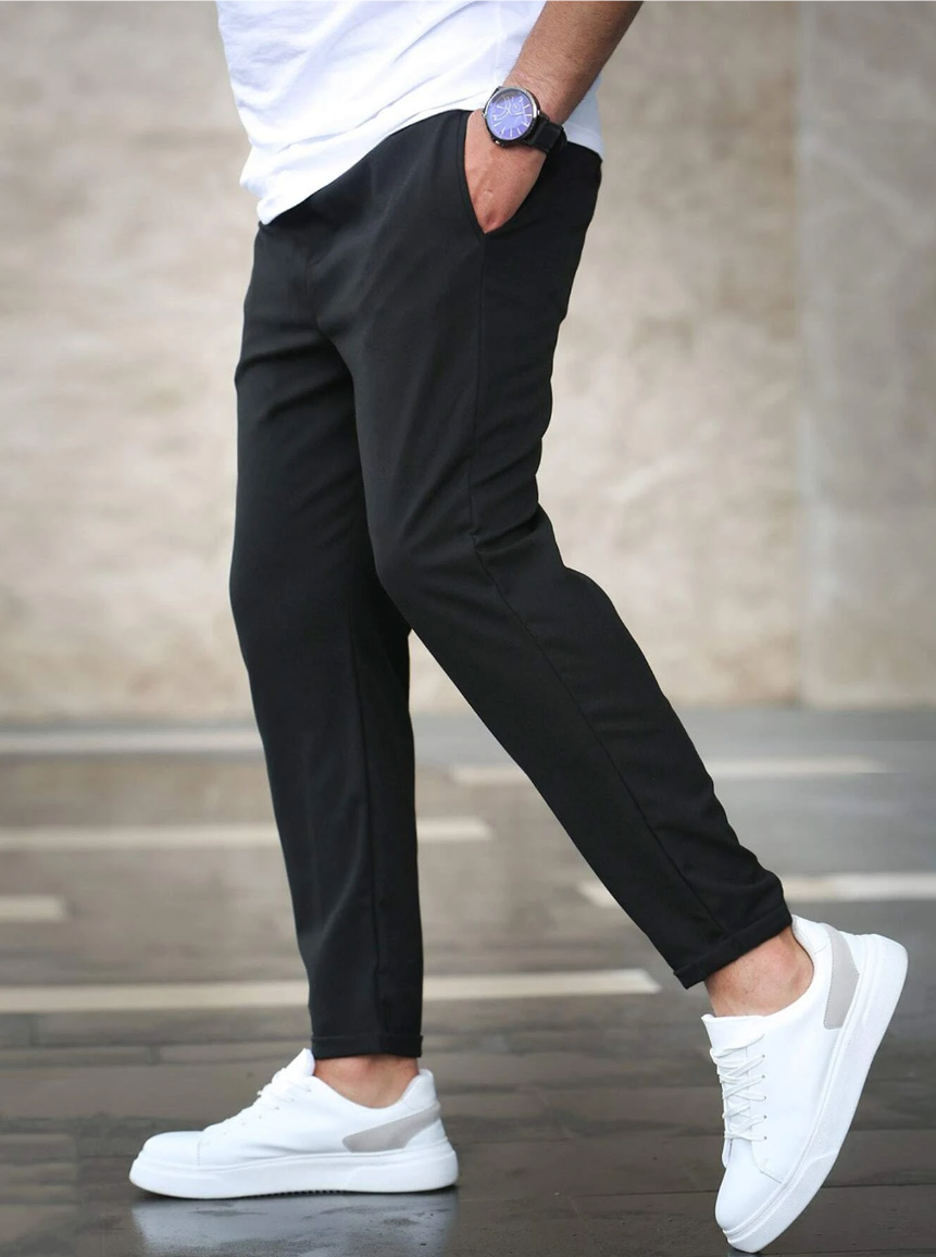 Alexander | Men's Chino Joggers Elastic Waist Slim Fit