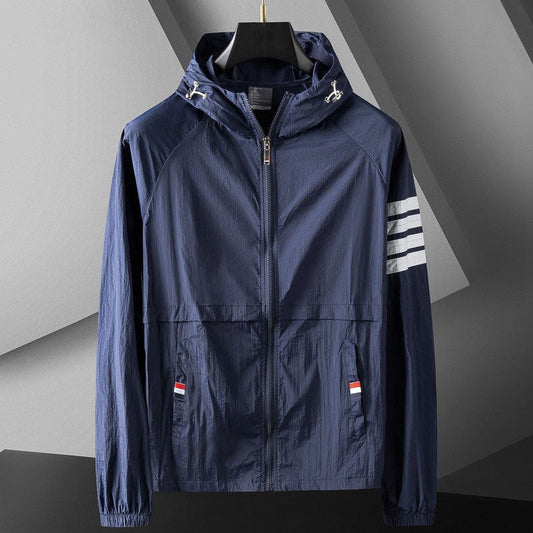 Dylan | Men's Hooded Varsity Jacket Windbreaker