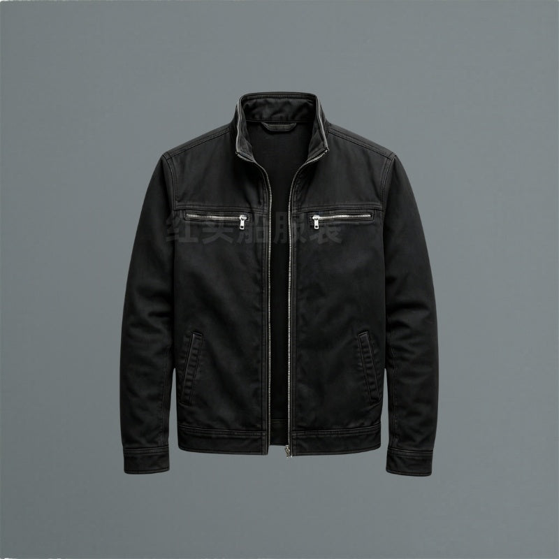 Emmett | Men's Cotton Military Jacket Stand Collar Multi Pocket