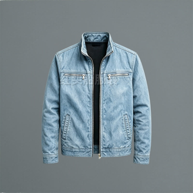 Emmett | Men's Cotton Military Jacket Stand Collar Multi Pocket