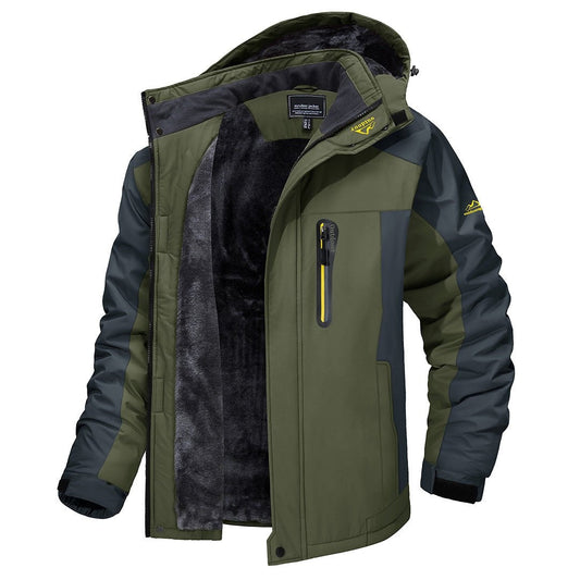 Clayton | Men's Winter Water Resistant Softshell Jacket Fleece Lined Hooded