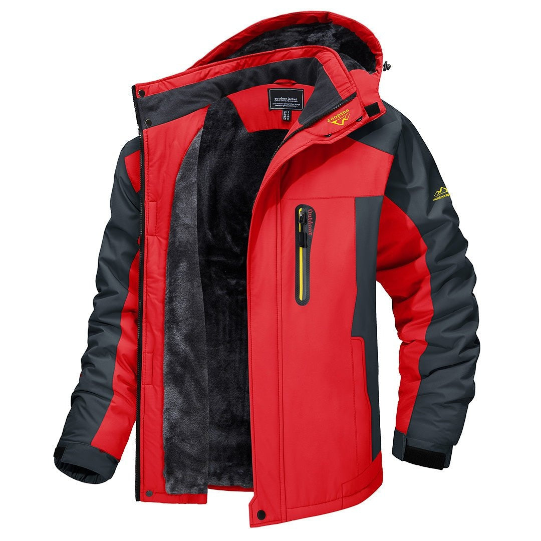 Clayton | Men's Winter Water Resistant Softshell Jacket Fleece Lined Hooded