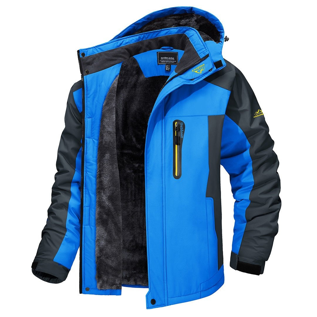Clayton | Men's Winter Water Resistant Softshell Jacket Fleece Lined Hooded