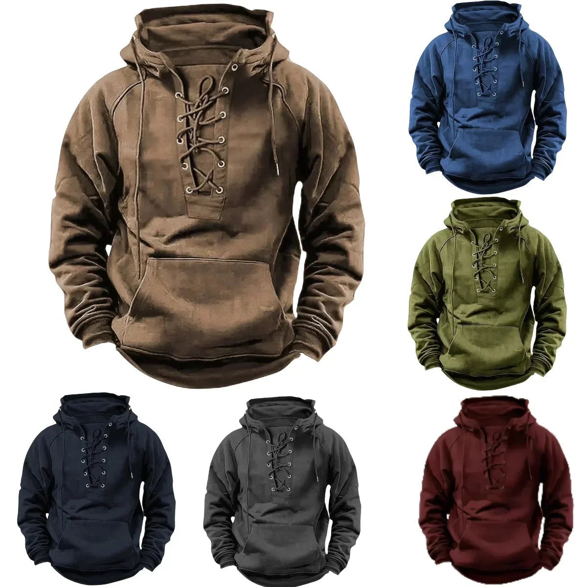 Brody | Men's Oversized Hoodie Sweatshirt Drawstring Kangaroo Pocket