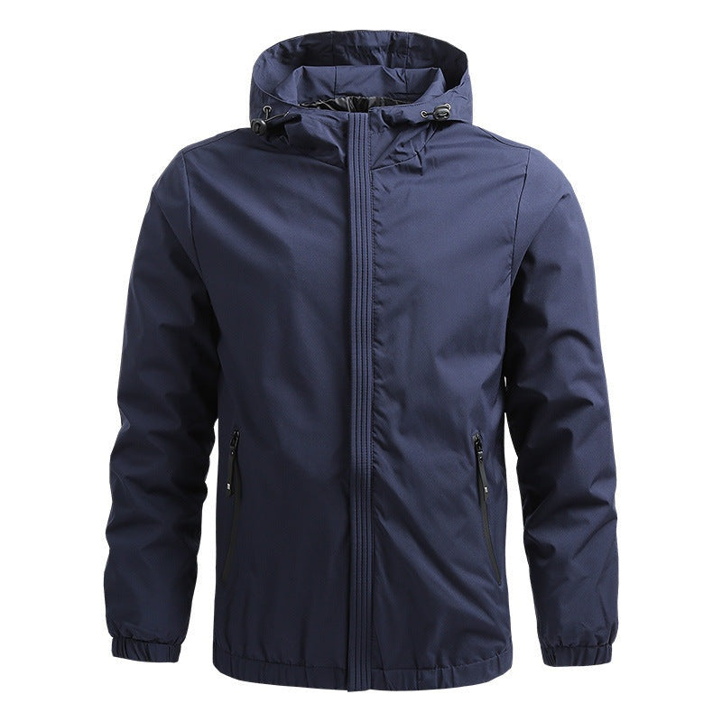Men's Hooded Softshell Jacket Lightweight Fall