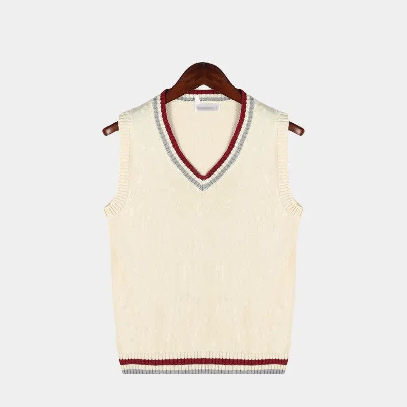 Everett | Men's V Neck Sweater Vest Cable Knit