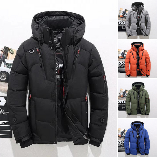 Sean | Men's Hooded Winter Puffer Jacket Multiple Pockets
