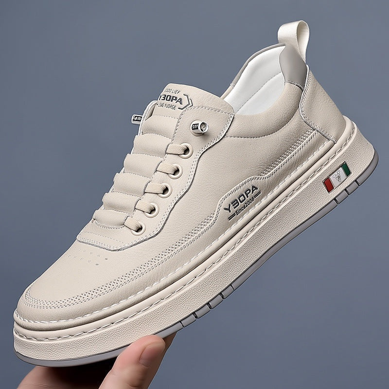 Quentin | Men's Leather Casual Sneakers Cushioned Sole