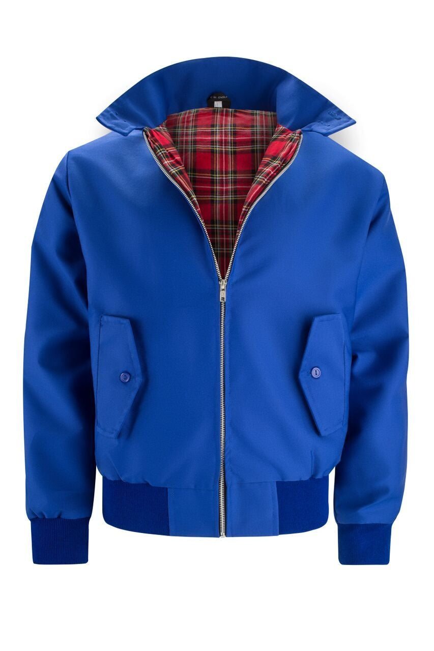 Nathaniel | Men's Bomber Jacket Tartan Lined Zip Up