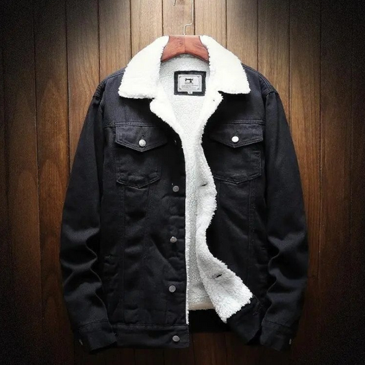 Grant | Men's Winter Sherpa Lined Denim Jacket Trucker