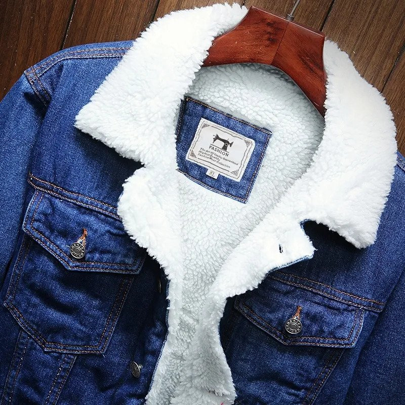 Grant | Men's Winter Sherpa Lined Denim Jacket Trucker