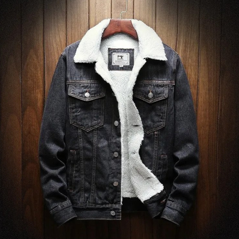 Grant | Men's Winter Sherpa Lined Denim Jacket Trucker
