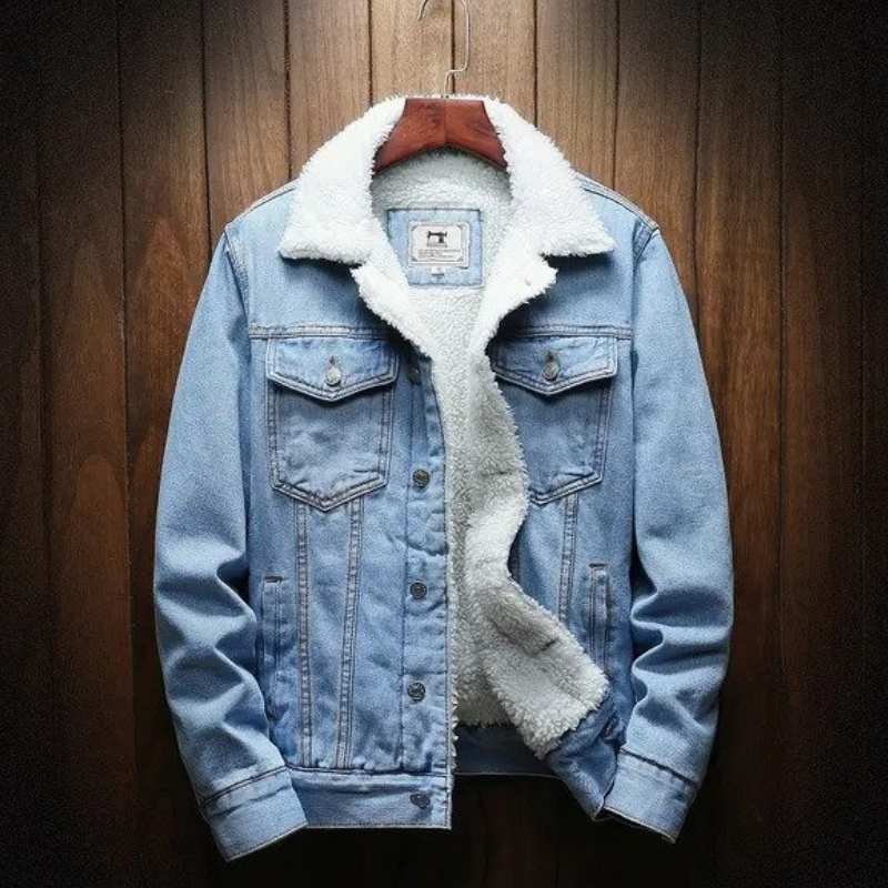 Grant | Men's Winter Sherpa Lined Denim Jacket Trucker